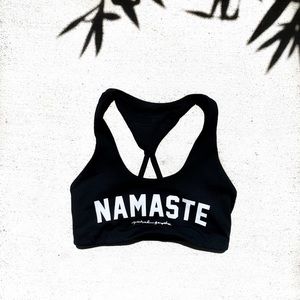 NWOT Spiritual Gangster • yoga Bra • Namaste